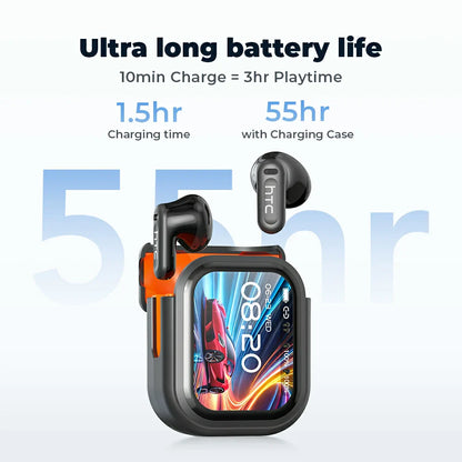 HTC NE20 Bluetooth 5.4 Earphones With LED Display®